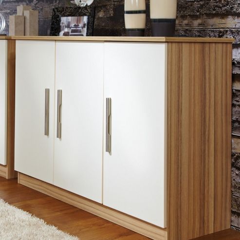 Image of Welcome Furniture Living Room 3 Door Unit - Vanilla/cocobola