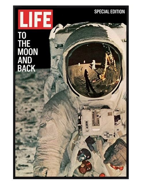 Image of Time Life Gloss Black Framed To The Moon And Back Poster