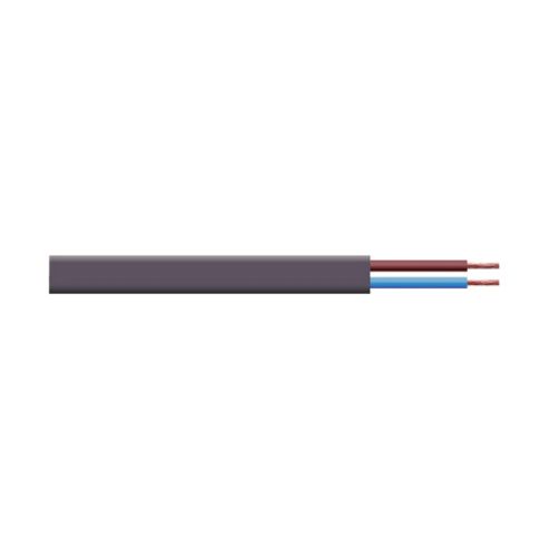Image of Bs6500 2-core 3a Mains Power Flat Cable Lead Wire White