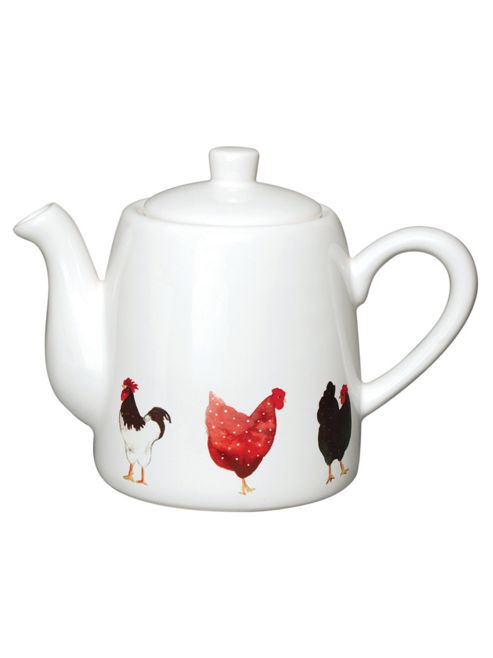 Image of Pecking Order Hen Design 2 Cup Teapot By Tuftop
