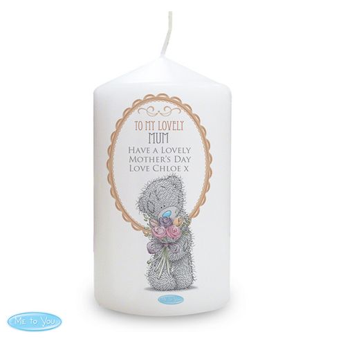 Image of Personalised Me To You Flowers Candle