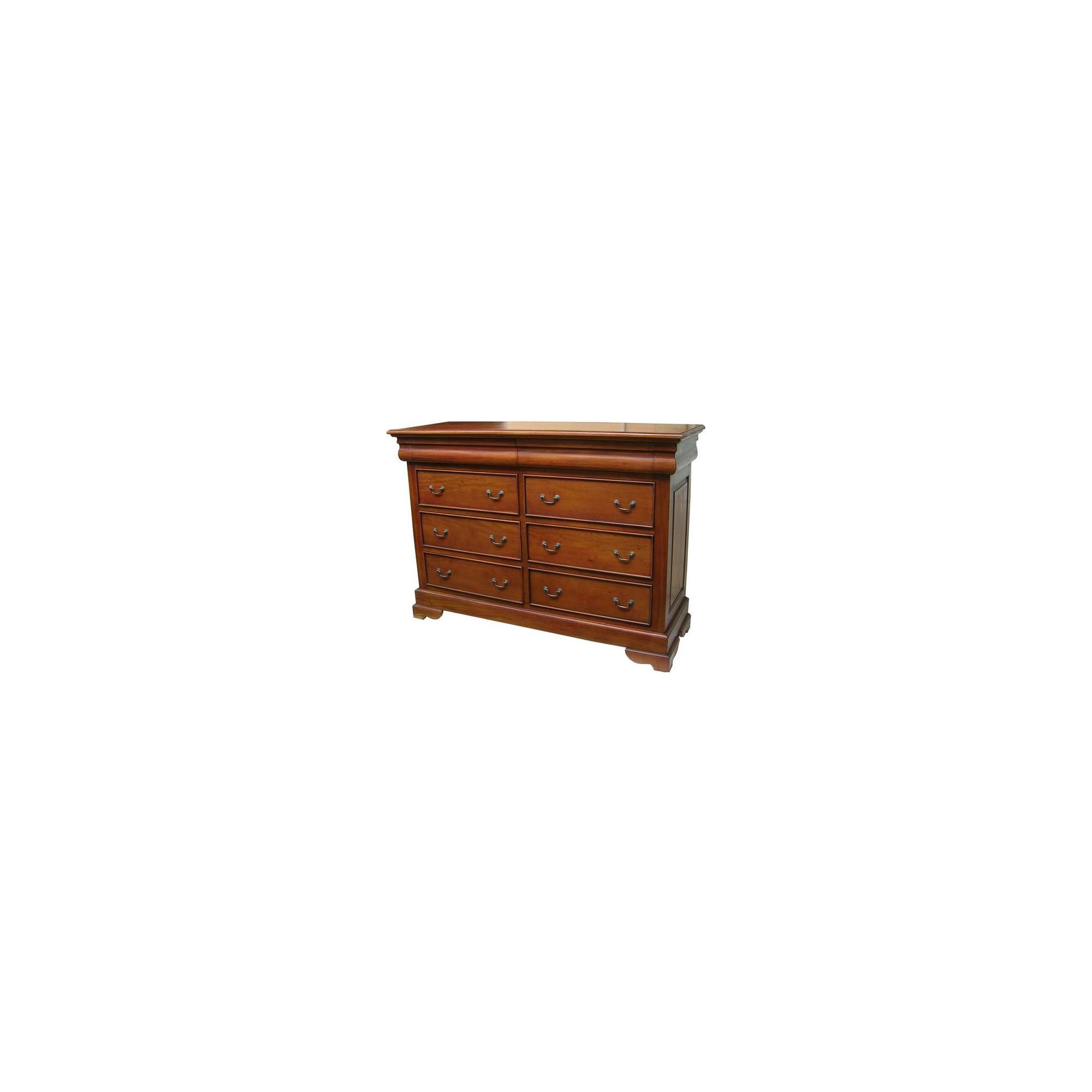 Lock stock and barrel Mahogany 8 Drawer Sleigh Chest in Mahogany - Wax at Tesco Direct