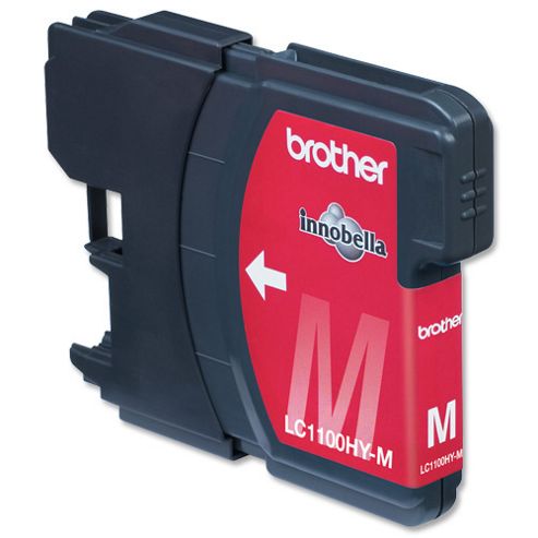 Image of Brother Lc1100hym High Yield Magenta Ink Cartridge (yield 750 Pages)