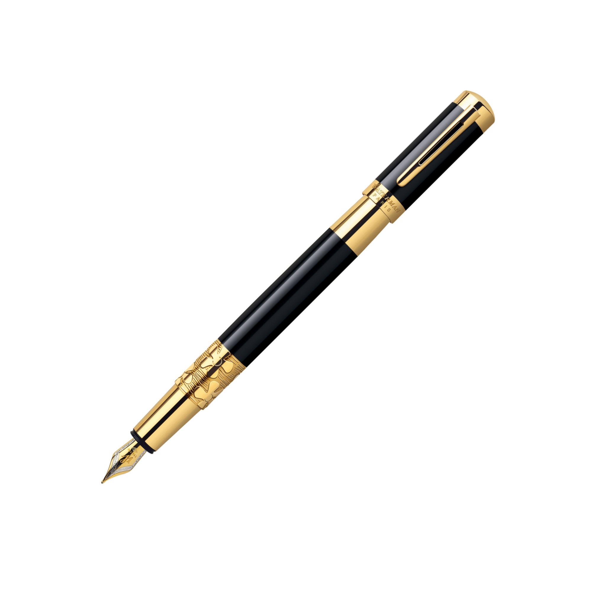 Waterman Elegance Black Lacquer and Gold Fountain Pen at Tesco Direct
