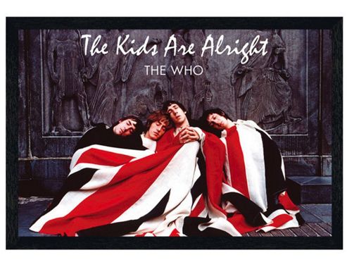 Image of The Who Black Wooden Framed The Kids Are Alright Poster