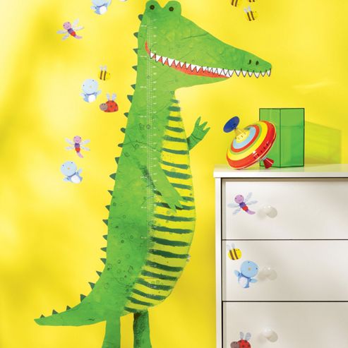 Image of Crocodile Growth Chart Wall Sticker