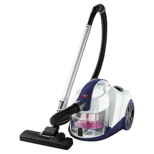 Image of Bissell Power Clean Compact Cylinder Vacuum Purple white
