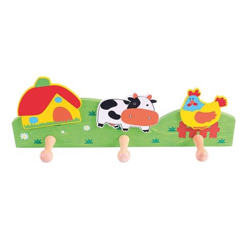 Image of Bigjigs Toys Bj878 Coat Hook (farm)