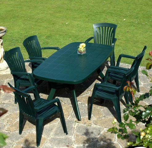 Image of Nardi Toscana 7 Piece Rectangular Dining Set Iii