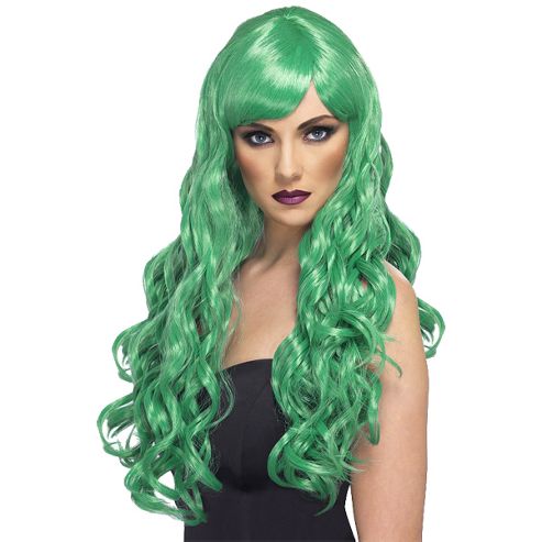 Image of Desire Long Curly Wig - Green