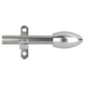 12mm Extendable Cafe Rod 50-75cm Nickel