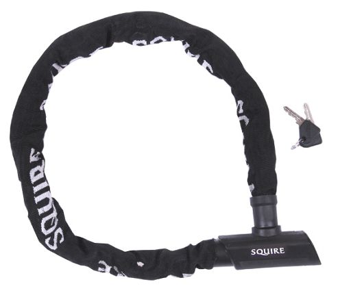 Image of Squire Mako 8mm Integrated Lock 900mm Chain - Silver Sold Secure