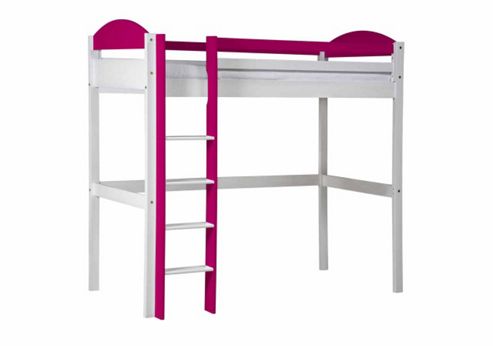 Image of Maximus High Sleeper White With Fuschia Details