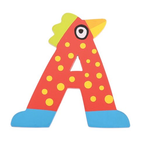 Image of Tatiri Ta501 Crazy Bird Wooden Letter A