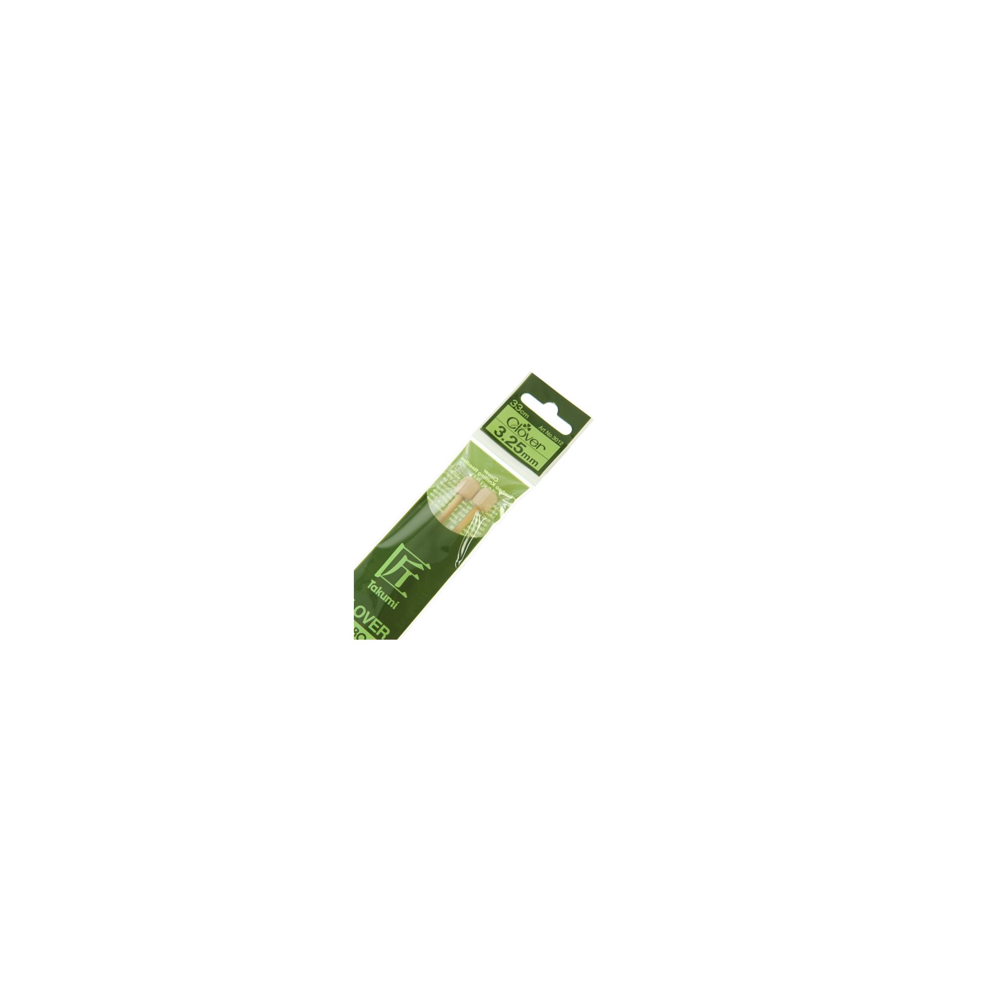 Clover Takumi Bamboo Knitting Needles 325mm 2pk