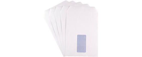 Image of Q-connect Envelope C5 Window 90gsm White Self-seal Pack Of 25 Kf02718