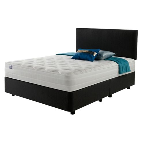 Image of Silentnight Mirapocket 1200 Latex Non Storage Double Divan Charcoal No Headboard