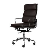 Eames EA219 Inspired High Back Soft Pad Dark Brown Leather Office Chair