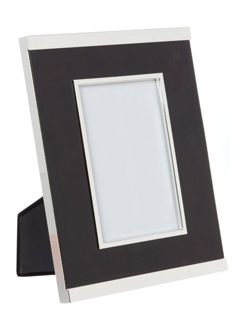 Image of Linea Black With Metal Rim Frame, 4 X 6