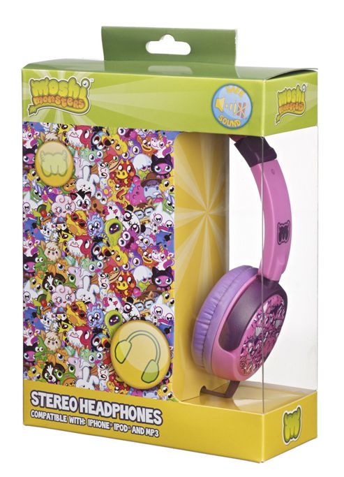 Image of Moshi Monsters On-ear Headphones For Ipod/mp3 Players/tablets - Pink