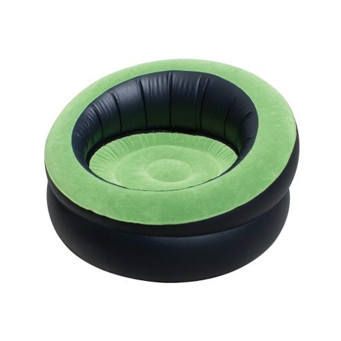 Image of Yellowstone Deluxe Single Inflatable Armchair Black/green