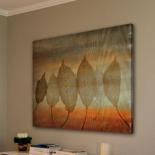 Image of Parvez Taj Leafs Canvas Wall Art - 101 Cm H X 101 Cm W X 5 Cm D