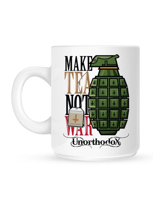 Image of Unorthodox Tea Not War 10oz Ceramic Mug
