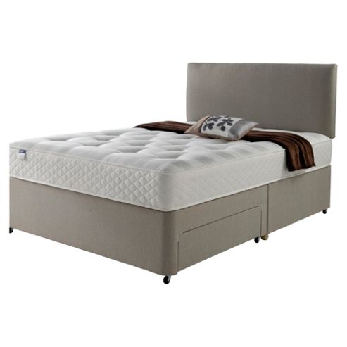Image of Silentnight Miracoil Luxury Ortho Tuft Non Storage divan Mink With Headboard - King (5ft)