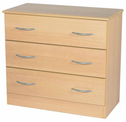 Image of Welcome Furniture Avon 3 Drawer Chest - Walnut