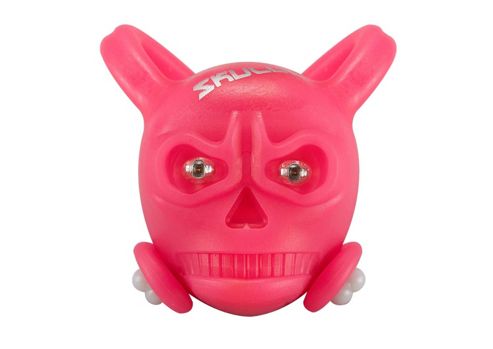 Image of Skully Front White L.e.d. Bike Light In Pink