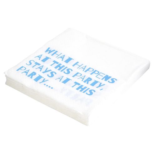 Image of Table Fun Slogan Dinner Party Napkin 33cm 20 Pack