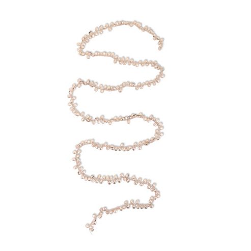 Image of Silver Coloured Cluster Bell Christmas Garland 1.5m Long
