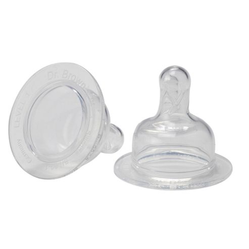 Image of Dr Brown's Natural Flow Preemie St Teats (twin Pack)