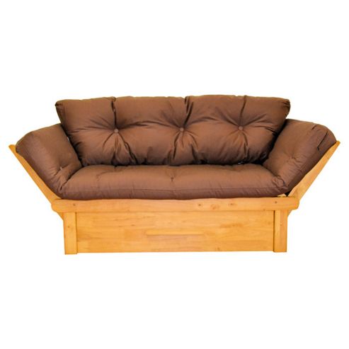 Image of Kyoto Wooden Day Bed - Chocolate