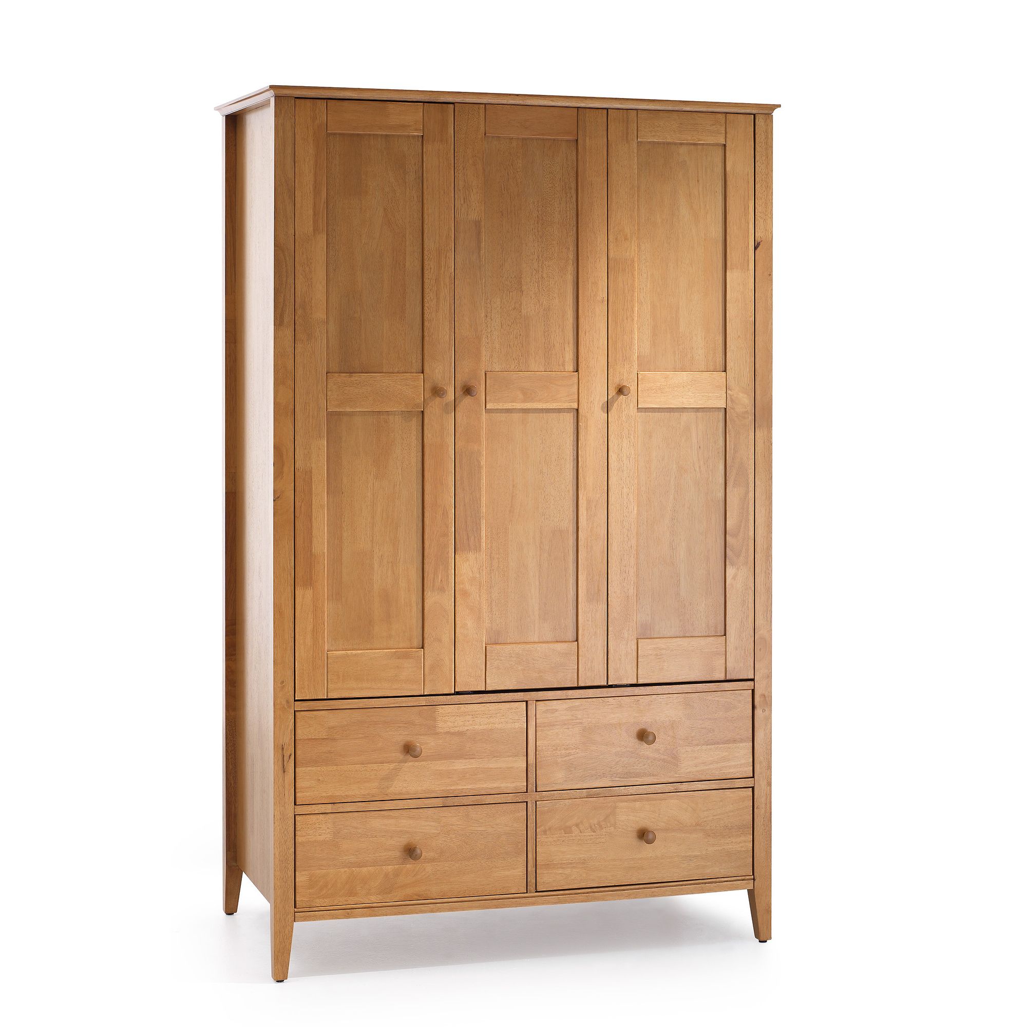 Serene Furnishings Grace 3 Door Wardrobe - Golden Cherry at Tesco Direct