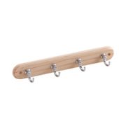 Headbourne Hr0716p Key Tidy 4h Chrome On Pine