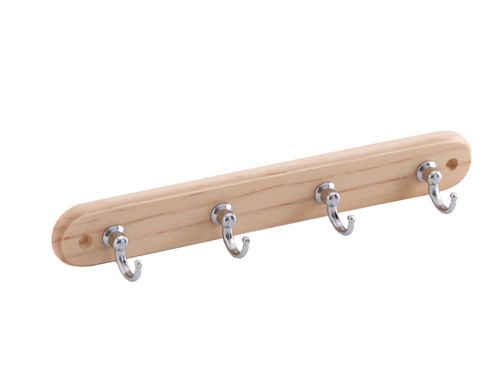 Image of Headbourne Hr0716p Key Tidy 4h Chrome On Pine