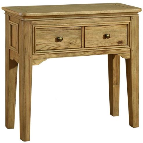 Image of Kelburn Furniture Loire Console Table In Light Oak Stain And Satin Lacquer