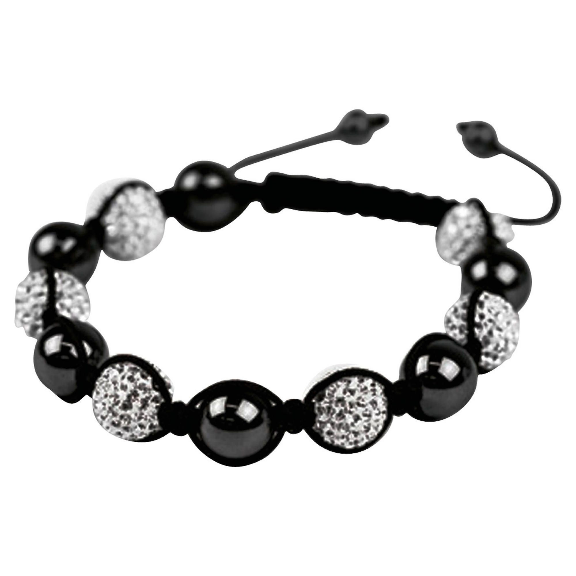Silver and Black Crystal Bracelet Silver and Black Crystal Bracelet