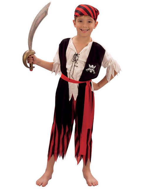 Image of Pirate Boy - Child Costume 9-11 Years