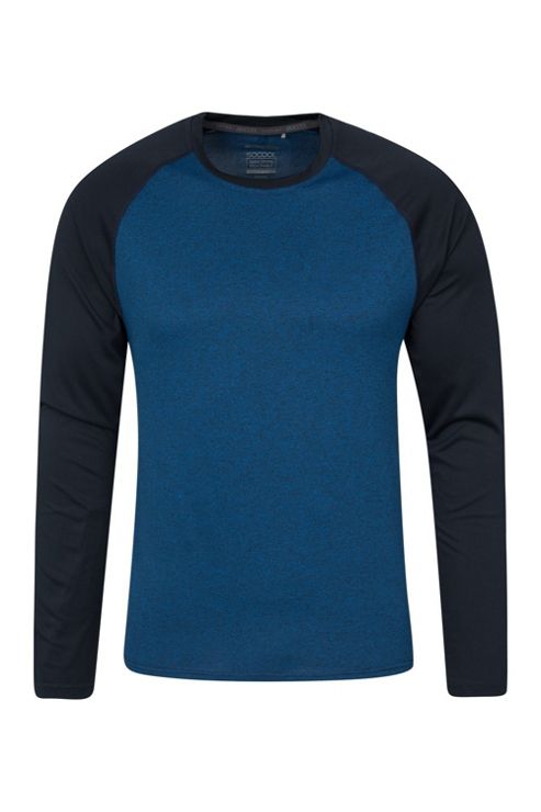 Image of Trinity Mens Long Sleeved T-shirt - Navy