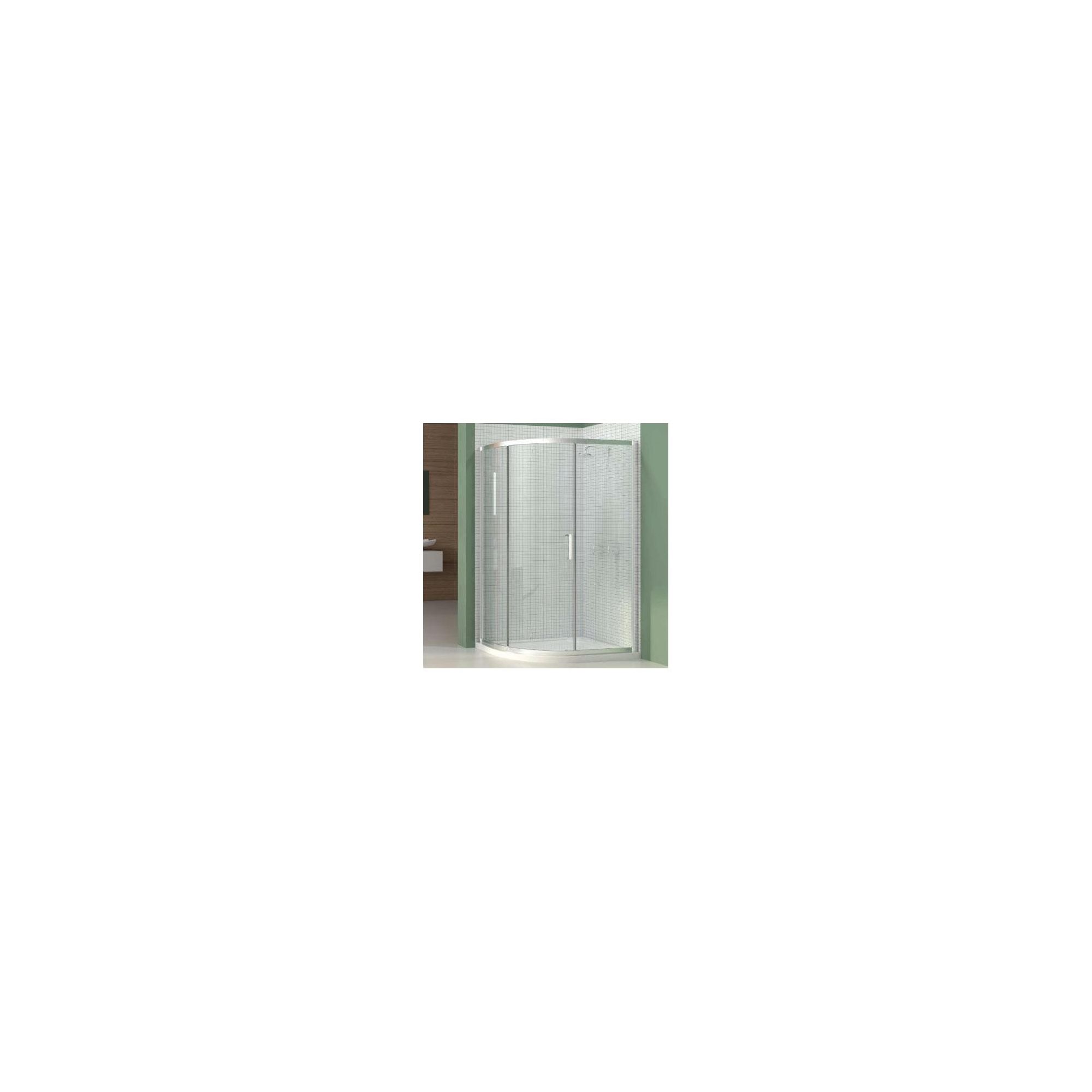 Merlyn Vivid Six Offset Quadrant Shower Enclosure, 900mm x 760mm, Left Handed, Low Profile Tray, 6mm Glass at Tesco Direct