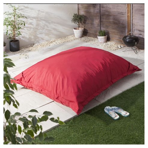 Image of Giant Polyester Outdoor Floor Cushion, Red