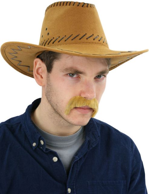 Image of Leather Stitched Western Hat