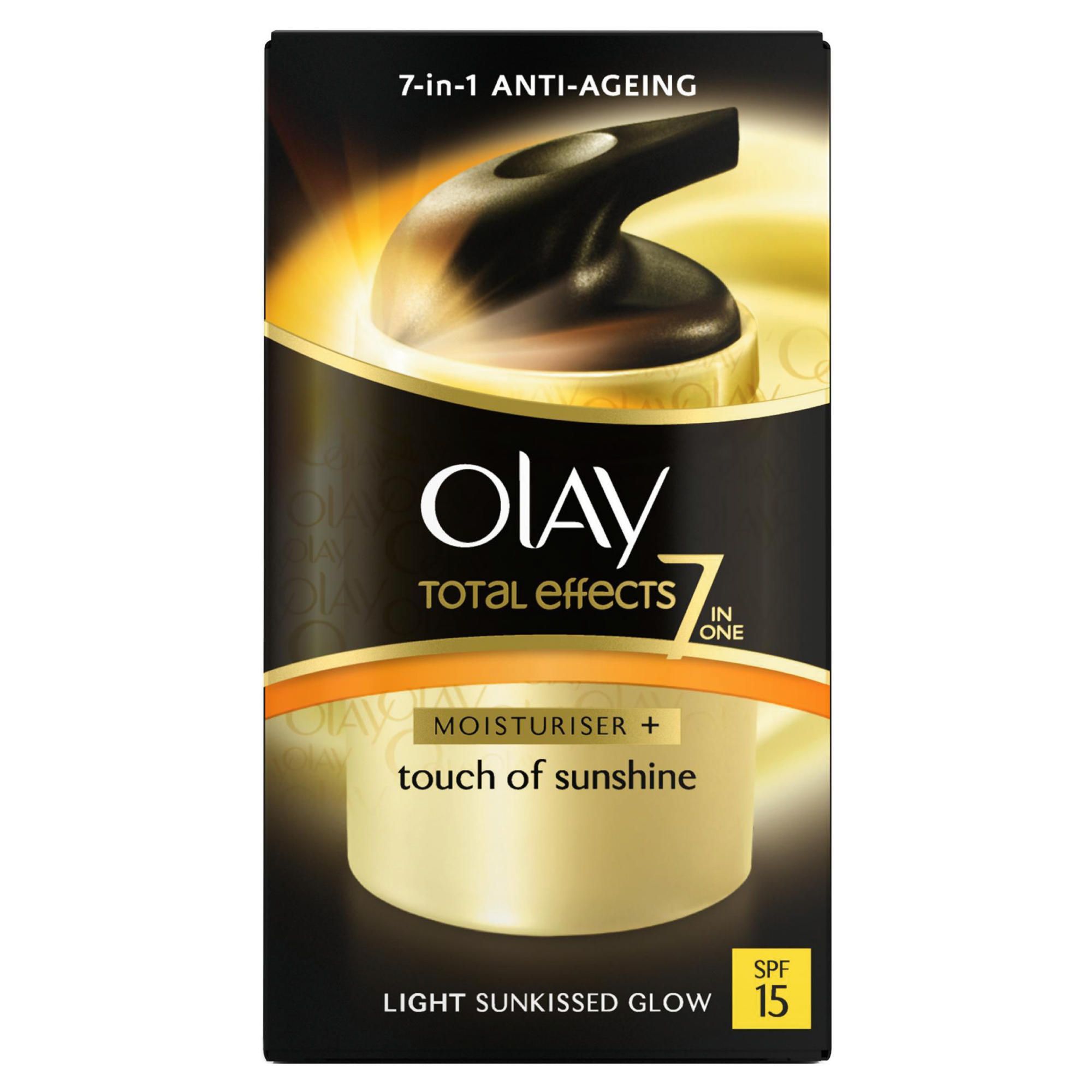 Olay Total Effects 7X Sunshine Moisturiser. SPF15 Light 37Ml
