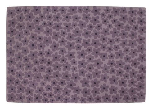 Image of Lorena Canals Flower Purple Children's Rug - 140 Cm W X 200 Cm D (4 Ft 9 In X 6 Ft 6.5 In)