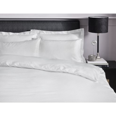 Image of Catherine Lansfield Platinum White Housewife Pillowcases 300 Thread Count