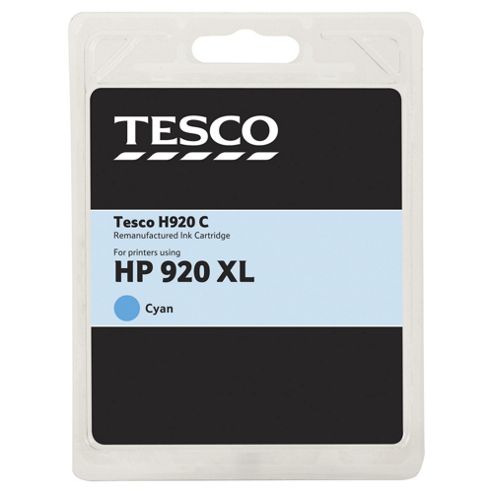 Image of Tesco-hp 920xl Cyan Officejet Printer Ink Cartridge - Cyan