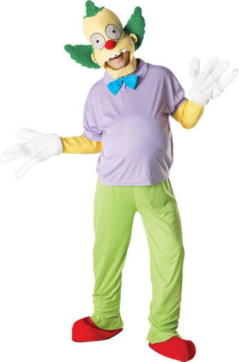 Image of Krusty The Clown - Adult Costume Size: 42-46