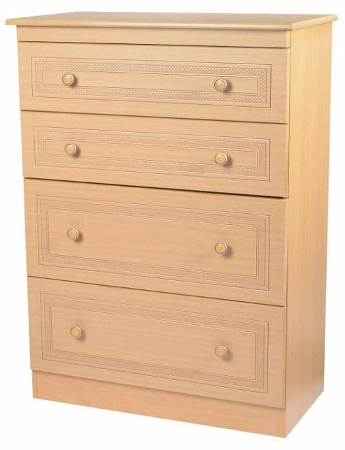 Image of Welcome Furniture Corrib 4 Drawer Deep Chest - Pine